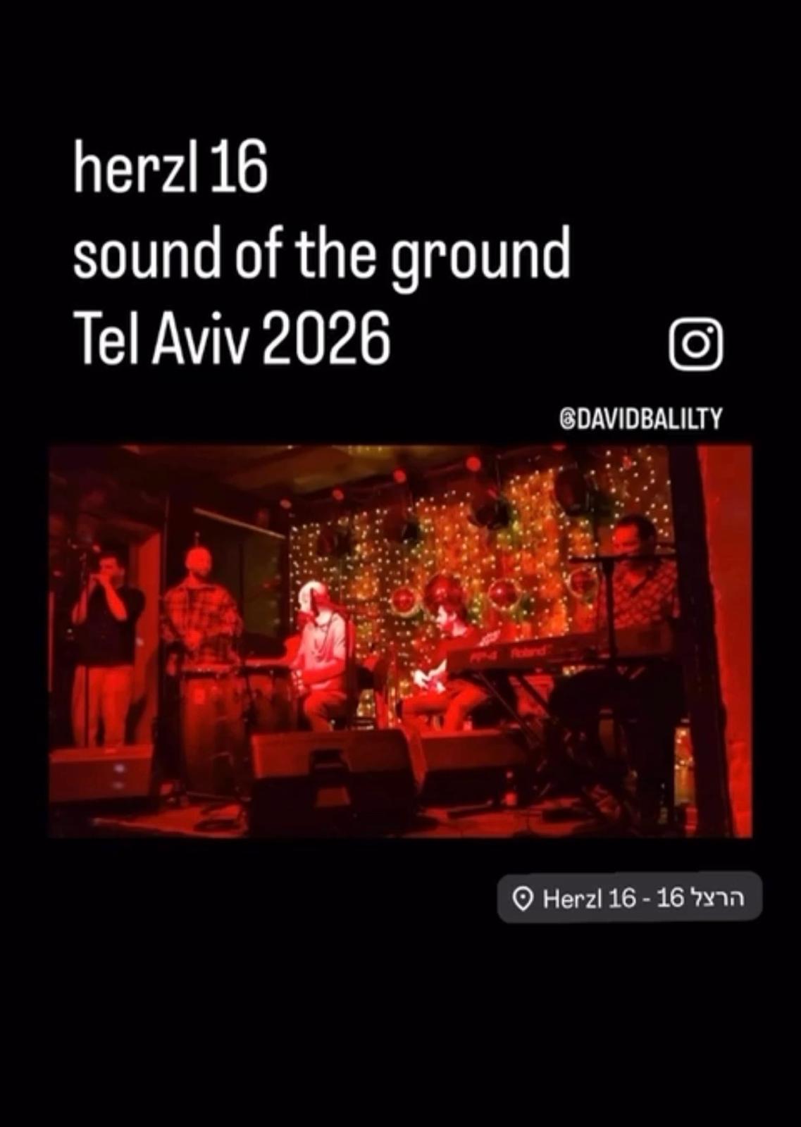Sound of the Ground at Herzl 16, Tel Aviv 2026